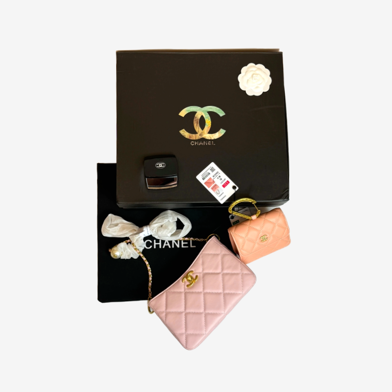 [노벨티] CHANEL 오픈백 3종 SET(핑크) ☆풀박스