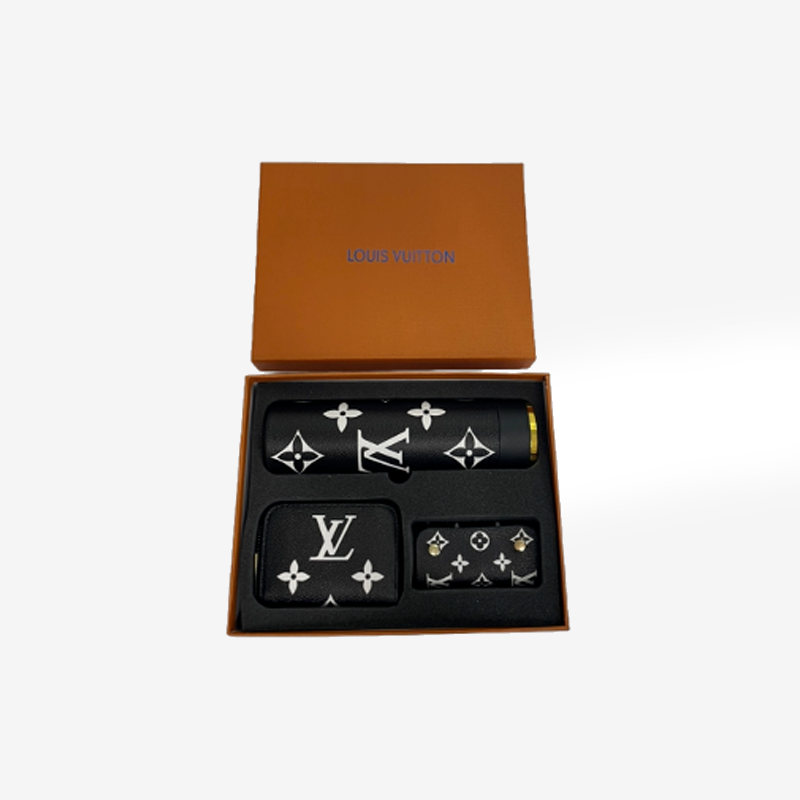 Louis Vuitton 텀블러, 카드지갑, 키홀더 세트(블랙) ☆풀박스구성