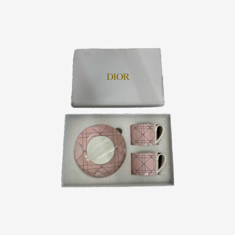 DIOR 커피잔 2종 SET (핑크)