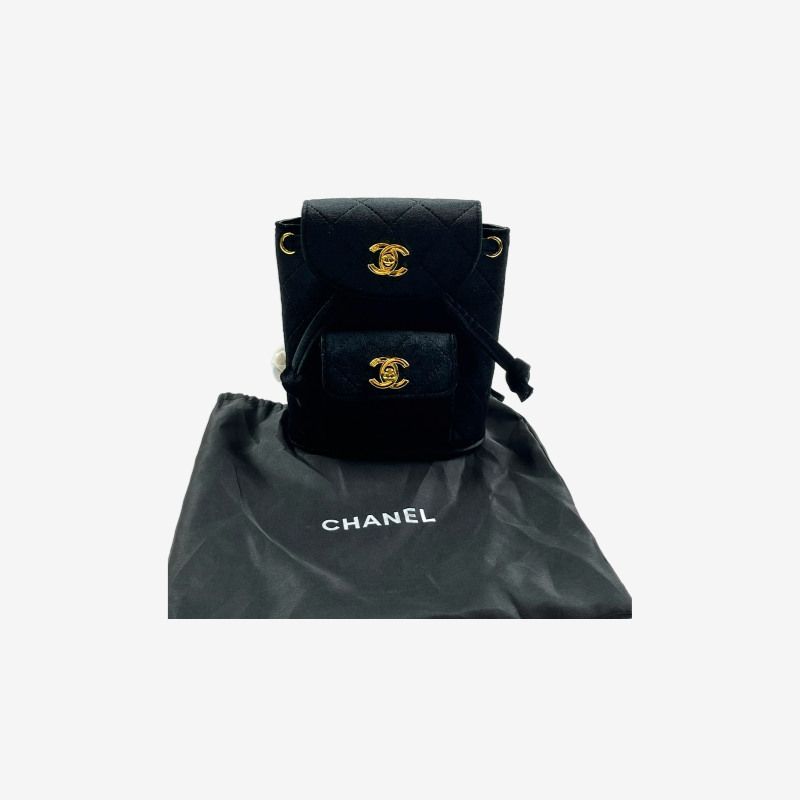 CHANEL 듀마 벨벳 백팩 마이크로(블랙)  ☆더스트구성