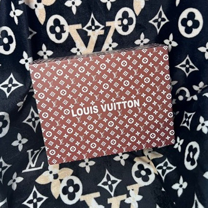 Louis Vuitton 로고 담요(블랙)  ☆박스구성