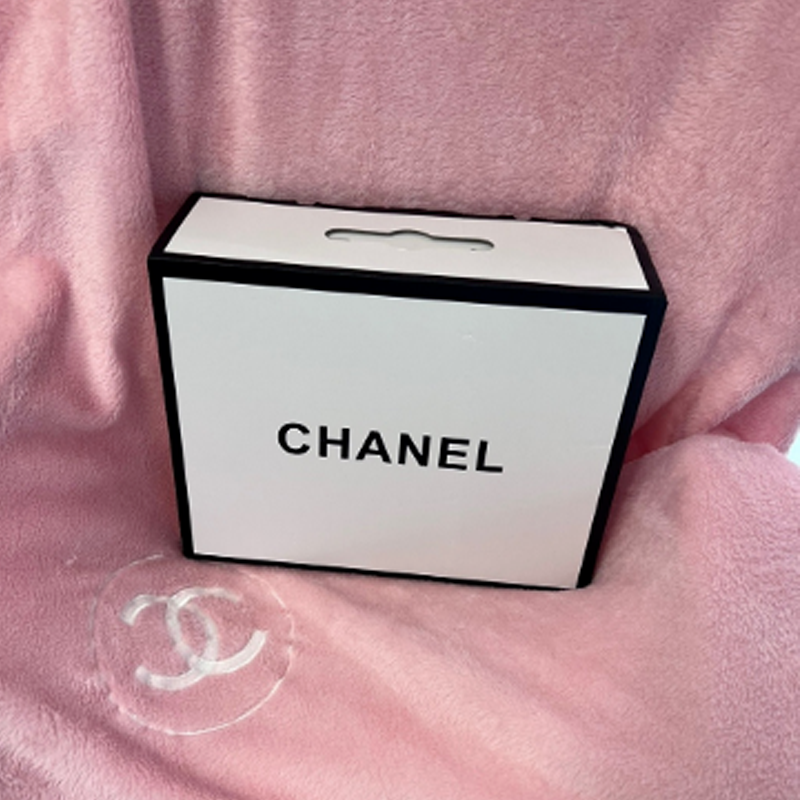 CHANEL 원형 로고 담요(핑크)