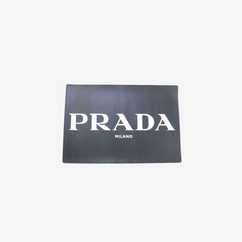 PRADA 로고 레터링 양면 패드(블랙)☆풀박스