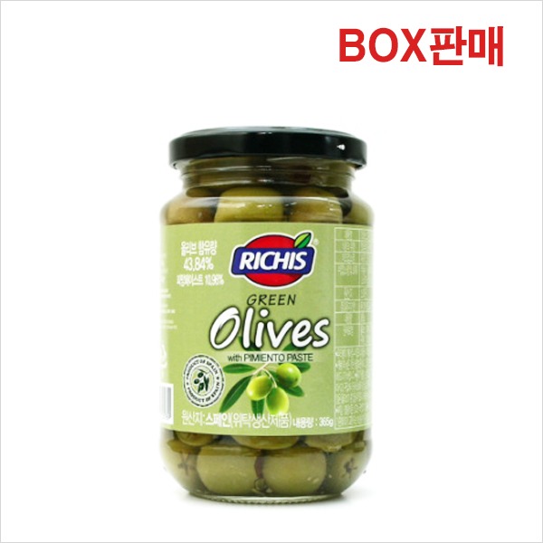 동서 리치스 그린올리브 365g 12개(박스)