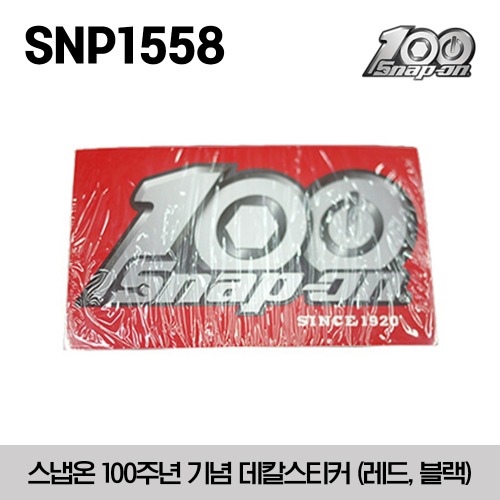 [100주년 기념 상품] SNP1558 100th Black/Red Decal 스냅온 데칼스티커 (레드, 블랙)