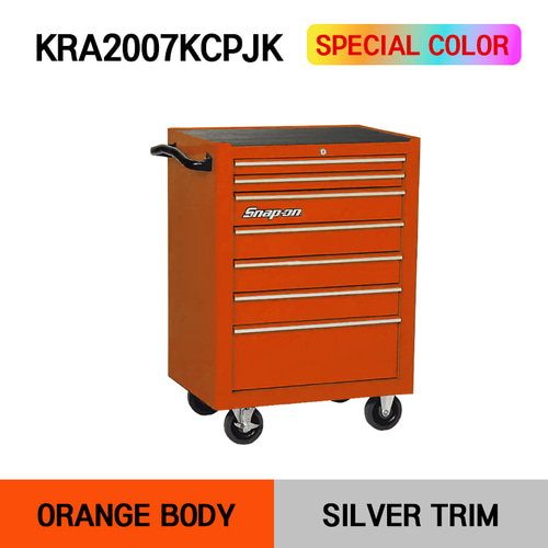 KRA2007 26&quot; Seven-Drawer Single Bank Heritage Series Roll Cab Custom Color Products (Yellow/Orange/Green/Blue/Purple/White) 스냅온 헤리티지 시리즈 26인치 싱글 뱅크 7도어 툴박스(주문컬러사양) (옐로우/오렌지/그린/블루/퍼플/화이트)