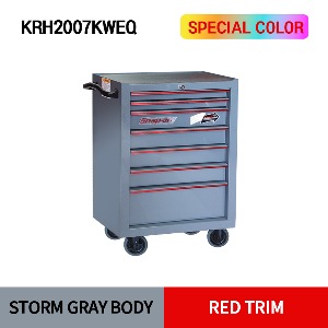 KRH2007KWEQ Heritage Series Roll Cab, 7 Drawers (Storm Gray Body X Red Trim) 스냅온 헤리티지 시리즈 리미티드 에디션 26인치 7 서랍 툴박스 (스톰 그레이 바디 X 레드트림)