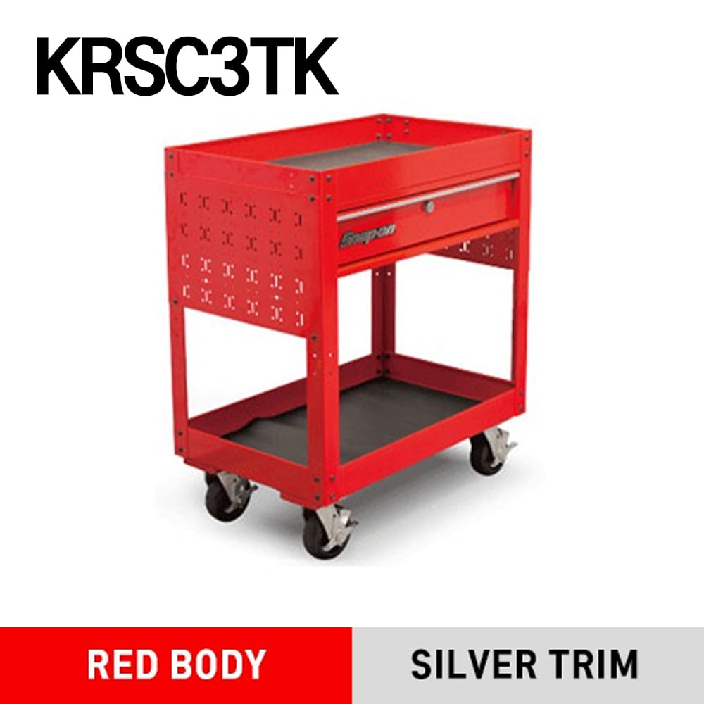 KRSC3TK Roll Cart (Red) 스냅온 툴박스 (롤카트) 레드 / 옵션 별도 구매 : KRSC3K0300K (중간 선반/트레이)