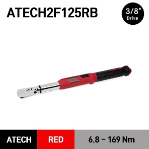 ATECH2F125RB 3/8&quot; Drive TechAngle® Flex-Head Torque Wrench, Red (5-125 ft-lb) (6.8-169 Nm) 스냅온 3/8&quot; 드라이브 신형 디지털 앵글 토크렌치 토르크렌치 레드