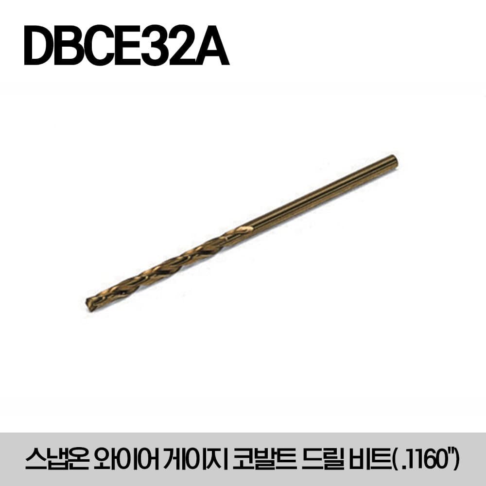 DBCE32A .1160&quot; Cobalt Wire Gauge 118° Point Drill Bit