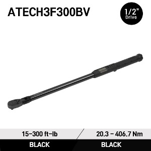 ATECH3F300BV 1/2&quot; Drive TechAngle® Flex-Head Torque Wrench (15-300 ft-lb) (20.3-406.7 Nm) 스냅온 1/2&quot; 드라이브 디지털 앵글 토크렌치 토르크렌치 블랙바디