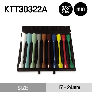KTT30322A 1/2&quot; Drive Metric Standard Duty Torque Stick Set (10 pcs) 스냅온 1/2&quot; 드라이브 스탠다드 토크 스틱 세트 (10 pcs) 세트구성 - KTT30304A, KTT30305A, KTT30306A, KTT30307A, KTT30308A, KTT30310A, KTT30311A, KTT30312A, KTT30313A