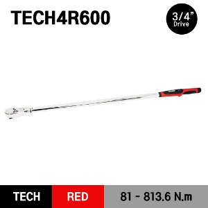 TECH4R600 Torque Wrench, Electronic, Techwrench®, Fixed Ratchet, 81-813.6 Nm, 60–600 ft–lb, 3/4&quot; drive 스냅온 3/4&quot; 드라이브 디지털 토크렌치 토르크렌치 (81-813.6 Nm)