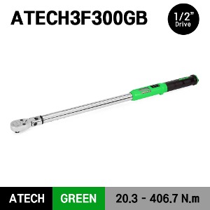 ATECH3F300GB 1/2&quot; Drive TechAngle® Electronic Torque Wrench, Green (15-300 ft-lb) (20.3-406.7 Nm) 스냅온 1/2&quot; 드라이브 디지털 앵글 토크렌치 토르크렌치 (그린)