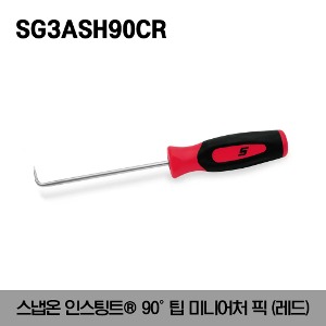 SG3ASH90CR Instinct® 90° Tip Miniature Pick(Red) 스냅온 인스팅트® 90º 팁 미니어처 픽 (레드)6&quot;/SG3ASH90CR