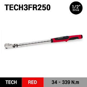 TECH3FR250 Torque Wrench, Electronic, Techwrench®, Flex Ratchet, 25–250 ft-lb, 1/2&quot; drive 스냅온 1/2&quot; 드라이브 토크렌치 토르크렌치