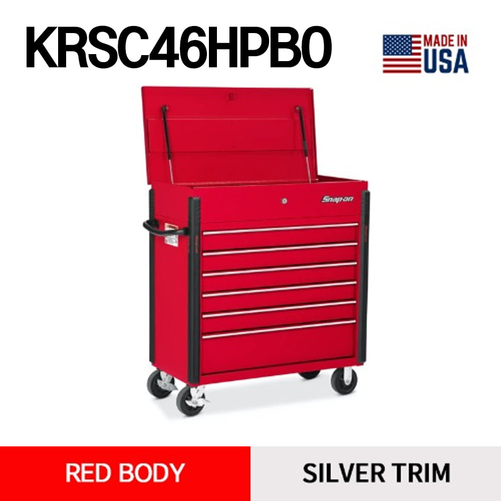 KRSC46HPBO 40&quot; 6 Drawer Roll Cart (Red) 스냅온 40인치 툴박스 (롤카트) 레드