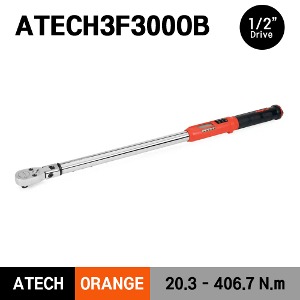 ATECH3F300OB 1/2&quot; Drive TechAngle® Electronic Torque Wrench, Orange (15-300 ft-lb) (20.3-406.7 Nm) 스냅온 1/2&quot; 드라이브 디지털 앵글 토크렌치 토르크렌치 오렌지