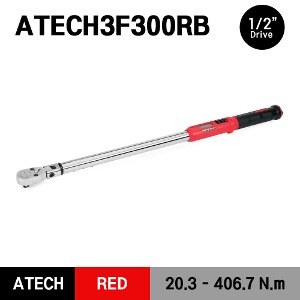 ATECH3F300RB 1/2&quot; Drive TechAngle® Electronic Torque Wrench, Red (15-300 ft-lb) (20.3-406.7 Nm) 스냅온 1/2&quot; 드라이브 디지털 앵글 토크렌치 토르크렌치 레드