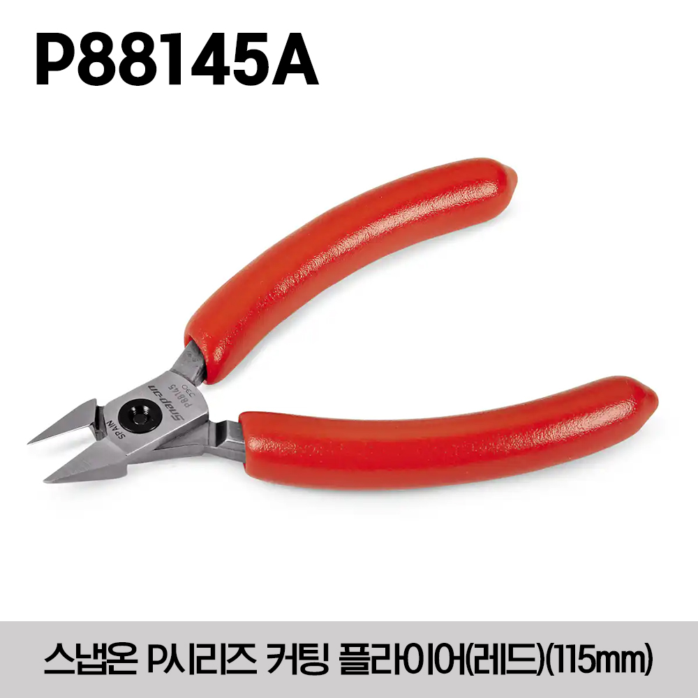 P88145A 4-1/2&quot; Taper Cutter Semi Flush 스냅온 P시리즈 커팅 플라이어(레드)(115mm)