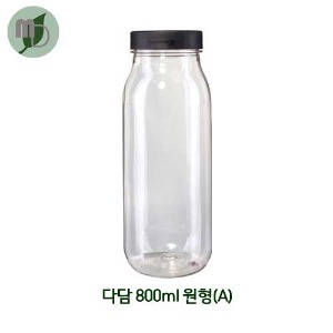 페트병 다담 800ml 원형(A) 1박스(100개) 페트병 밀크티병 주스병 쥬스병 더치커피병 견과페트병 분말페트병 포장용페트병