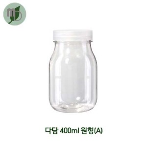 페트병 다담 400ml 원형(A) 1박스(117개) 페트병 밀크티병 주스병 쥬스병 더치커피병 견과페트병 분말페트병 포장용페트병