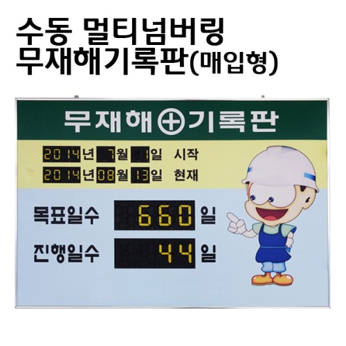 멀티넘버링 기록판