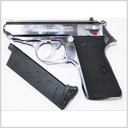 ppk chrome hand GUN 가스핸드건