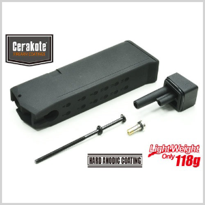 가더사 Aluminum Magazine Case/Base for MARUI G19 (Black)