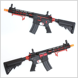 INF M4 Red Skeleton Edition 풀메탈 전동건 (전자트리거 &amp; CNC Gear set)