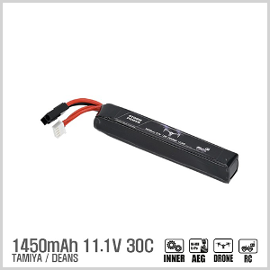 [RC카/드론용 배터리]1450mAh 11.1V 30C (Deans, Tamiya)