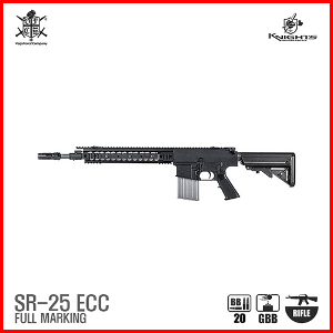 VFC SR25 ECC (Licensed by Knight&#039;s) BK GBBR 가스 라이플