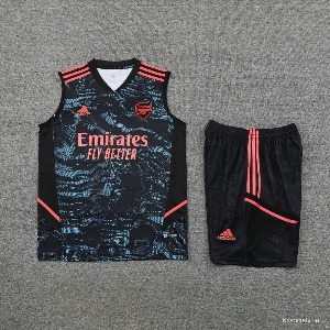 23 아스날 Arsenal Black Pattern Special Vest Jersey+Shorts 상하의 세트 무료 배송