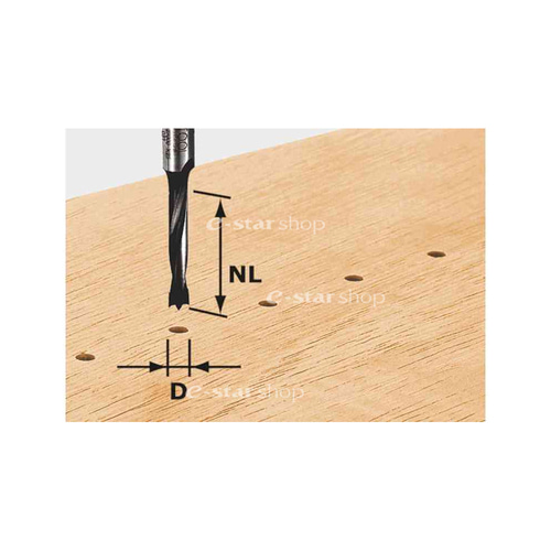 페스툴 491067 라우터 비트 도웰드릴링 HW D 6/30 Z