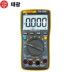 태광전자 TK-205 디지털 멀티 테스터기 외부온도측정가능