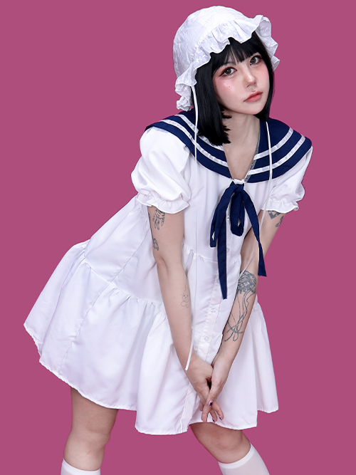 tu sailer mini dress