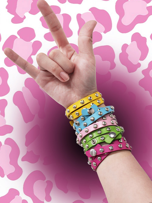 [vintage] gyaru stud bracelet (5color)