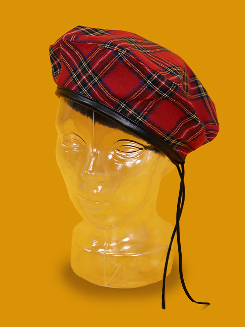 vivid tartan check beret (4color)