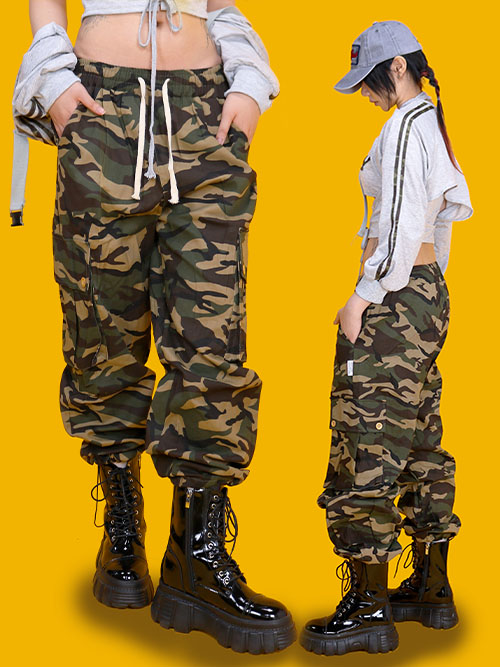 military string cargo jogger pants