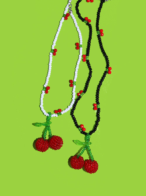 cherry biz choker (2color)