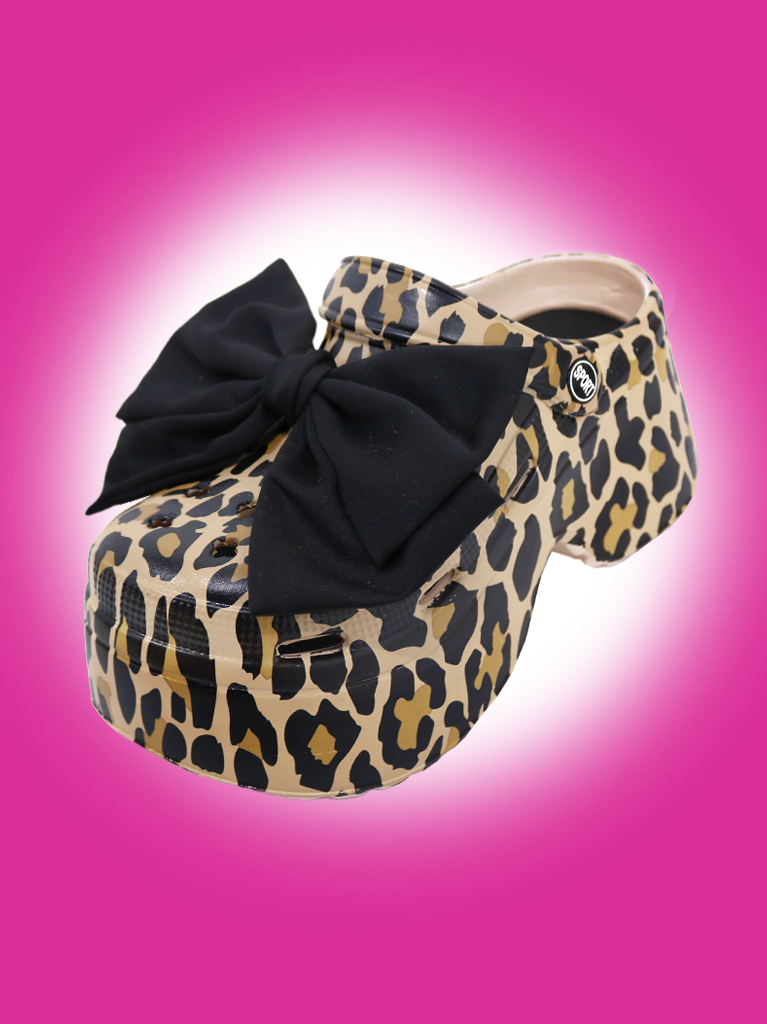 leopard slippers (8cm)