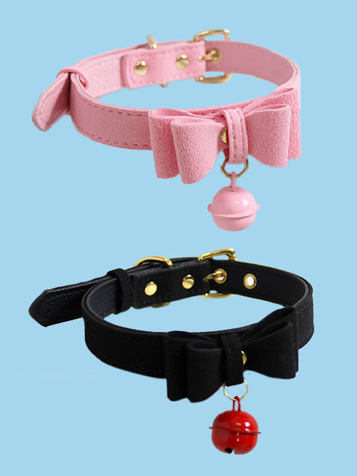 sweety bell ribbon choker (2 color)