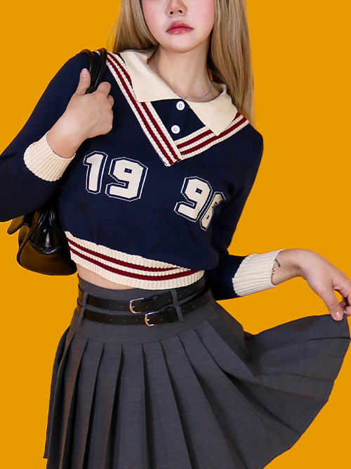 1996  crop knit (2color)