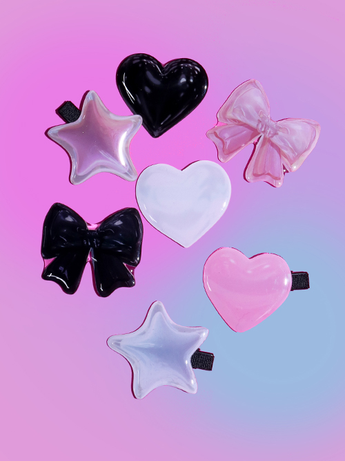 romantic lovey hair pin (7color)