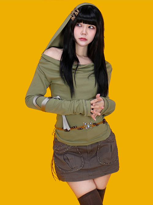 turn off shoulder hood (2color)