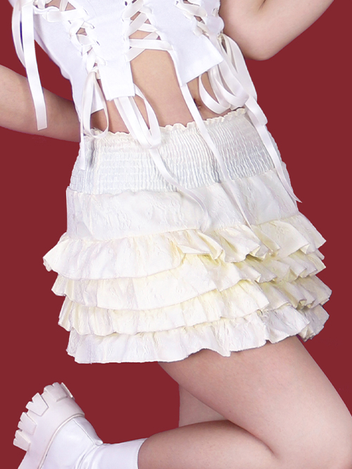 smog frill mini skirt (2color)