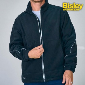 비즐리 워크웨어 남성 재킷 상의 작업복 bisley BJ6771 본디드 마이크로 플리스 재킷