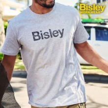 비즐리 워크웨어 남성 반팔티 bisley BKT064 맨즈 코트 로고 티셔츠