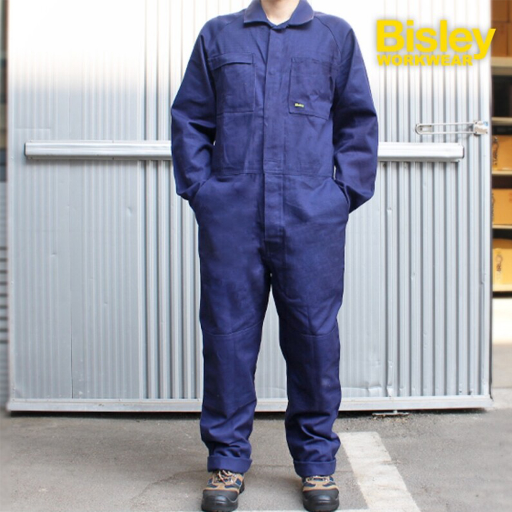 비즐리 워크웨어 남성바지 스냅 단추형 허리 밴딩 올인원 작업복 bisley BC6007