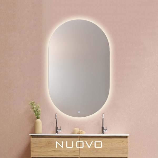 [누오보] LED 간접조명 거울 타원형 800 KN8302